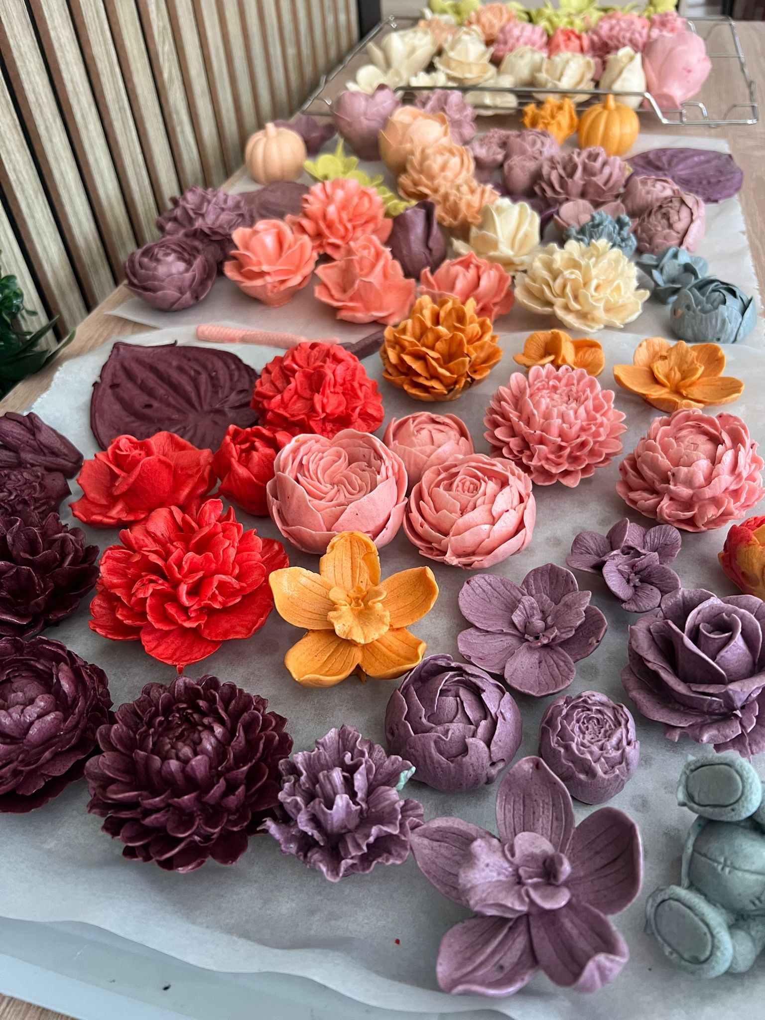 Detaliu flori din bezea Flor Mellow